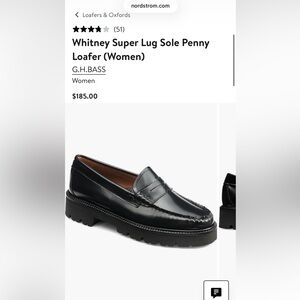 GH BASS Weejuns Whitney Super Lug Sole Penny Loafer